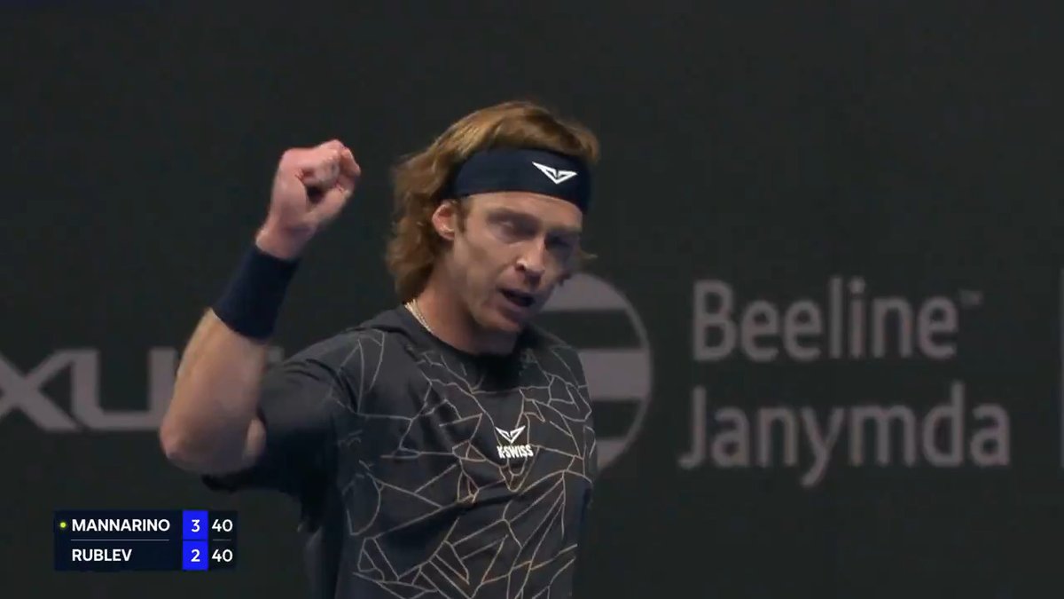 Incredible level of tennis 😲 Andrey Rublev will not be denied! AlmatyOpen | #AlmatyOpen