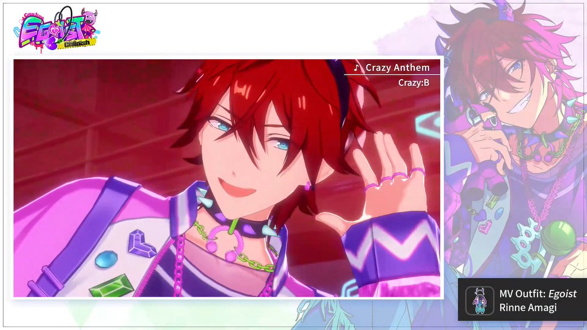 MV Release🥳Crazy Anthem MV Outfit attached: Egoist - Rinne Amagi Please enjoy!