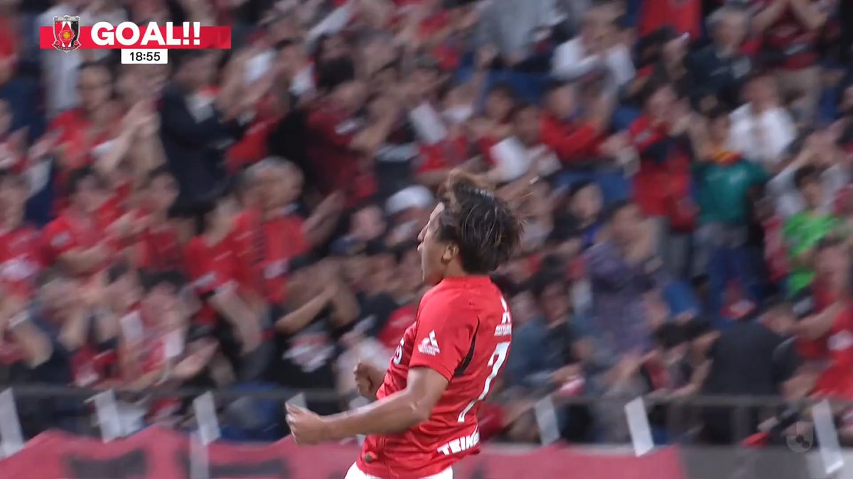 こぼれ球に反応した #金子拓郎 の鮮やかなコントロールショットで先制🔥 #UrawaRedDiamonds #urawareds #浦和レッズ #matchplayback #WeareREDS #Jリーグ