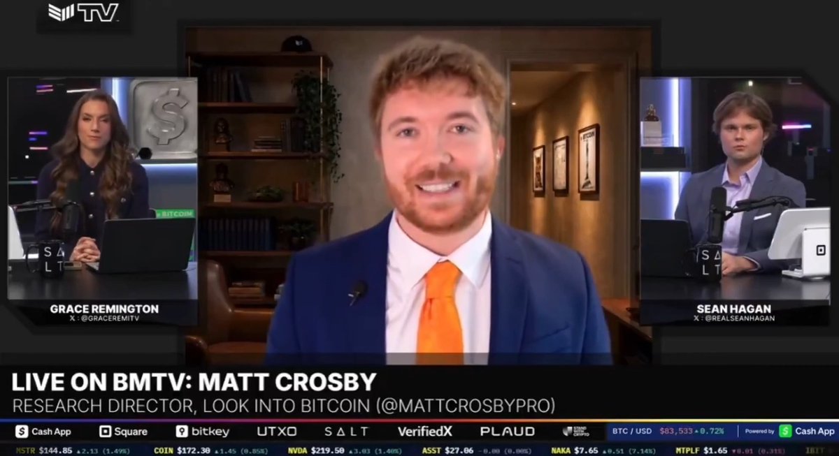 JUST IN: Look Into Bitcoin’s Head of Research says “1% of global capital being invested into Bitcoin would see a price of about $275,000.” 👀 "This is the lower end of what big allocators like BlackRock are advocating to be holding in Bitcoin." 🚀