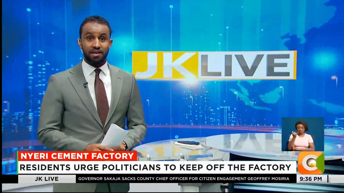 Nyeri Cement Factory: Residents urge politicians to keep off the factory Gichini: We don’t want this project to be politicized Factory is proposed to be constructed in Karicheni #JKLive