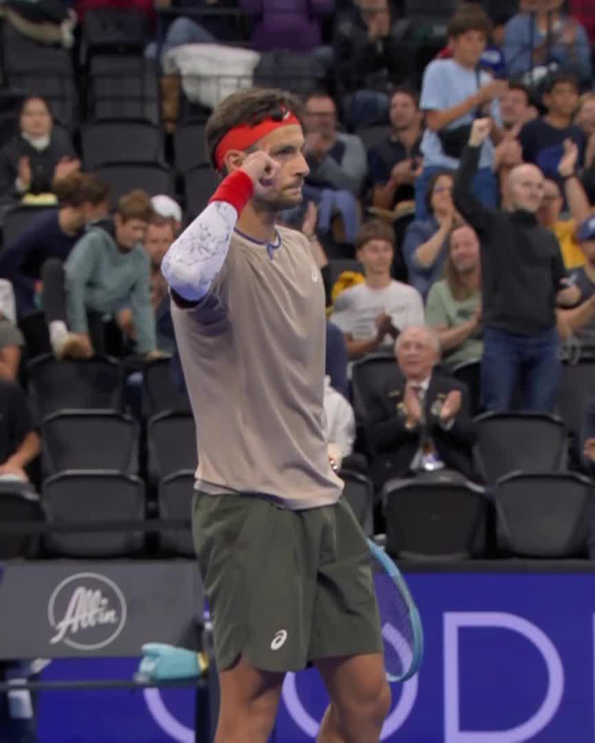 Musetti Marches On 🫡 He defeats home favourite Kouame 6-4 6-4 #GrandPrixAuvergneRhoneAlpes