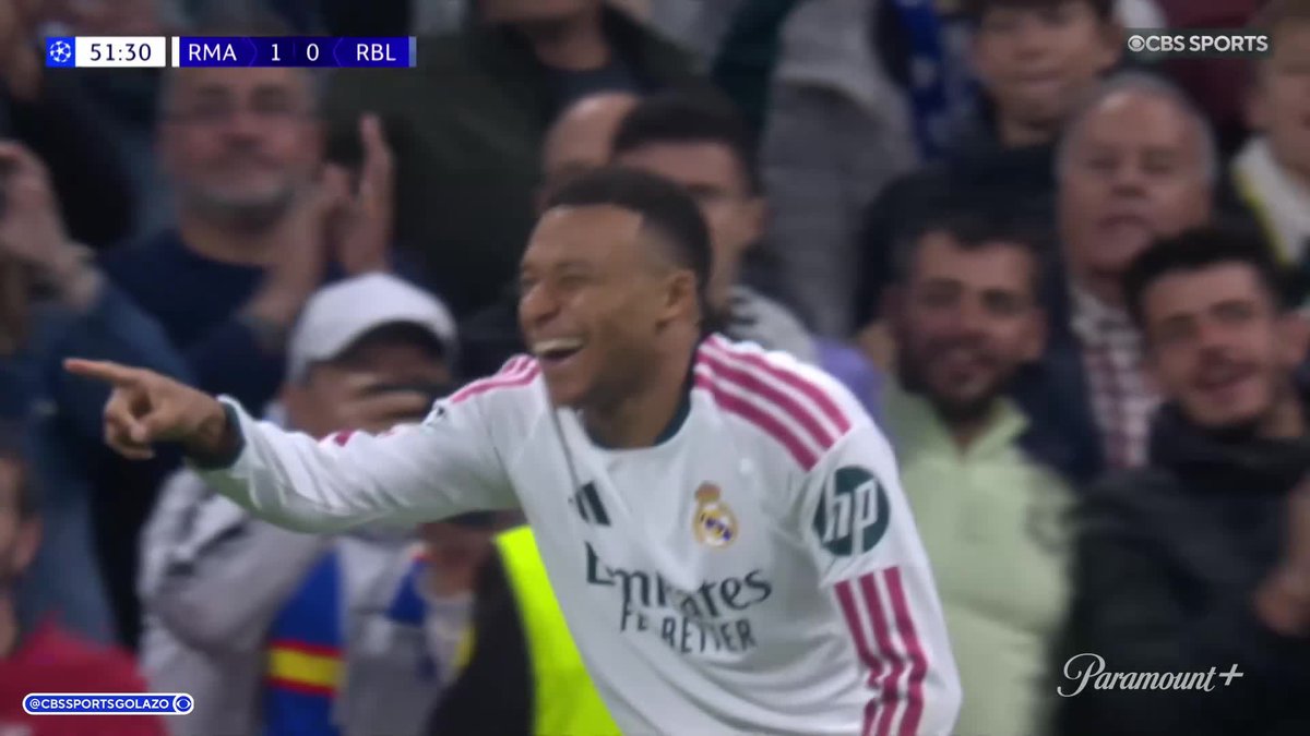 Arda Güler taps home from the Kylian Mbappé assist and Real Madrid are cruising vs. RB Leipzig 🇹🇷 Don't miss the #UCL on Paramount+ 📺