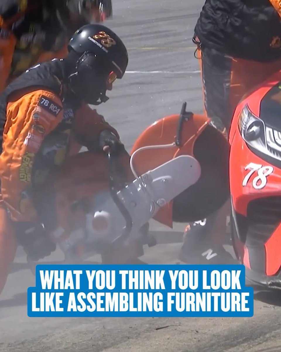 Just a little DIY on pit road. 🪚