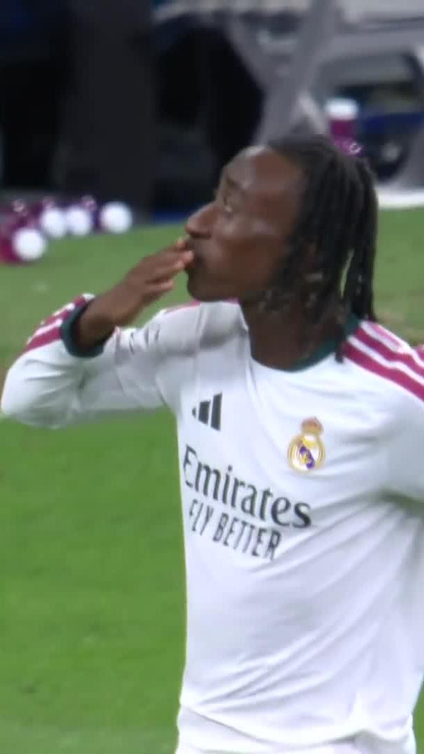 Yan Diomande ⚪️💎 His first #UCL goal for Real Madrid is special 😍 #SSFootball | #ChampionsLeague