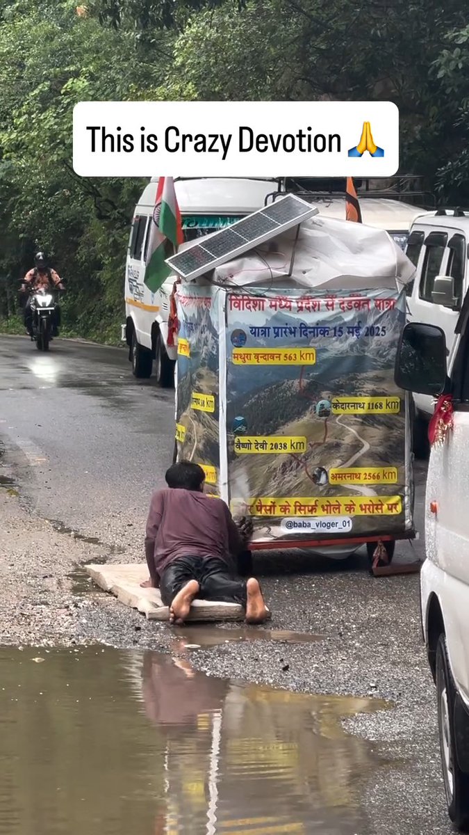 An indian Hindu has blocked the traffic because has to pray the god for 800 miles. If anyone stopped him, he will be consider anti hindu. This is why I LEFT HINDUISM.