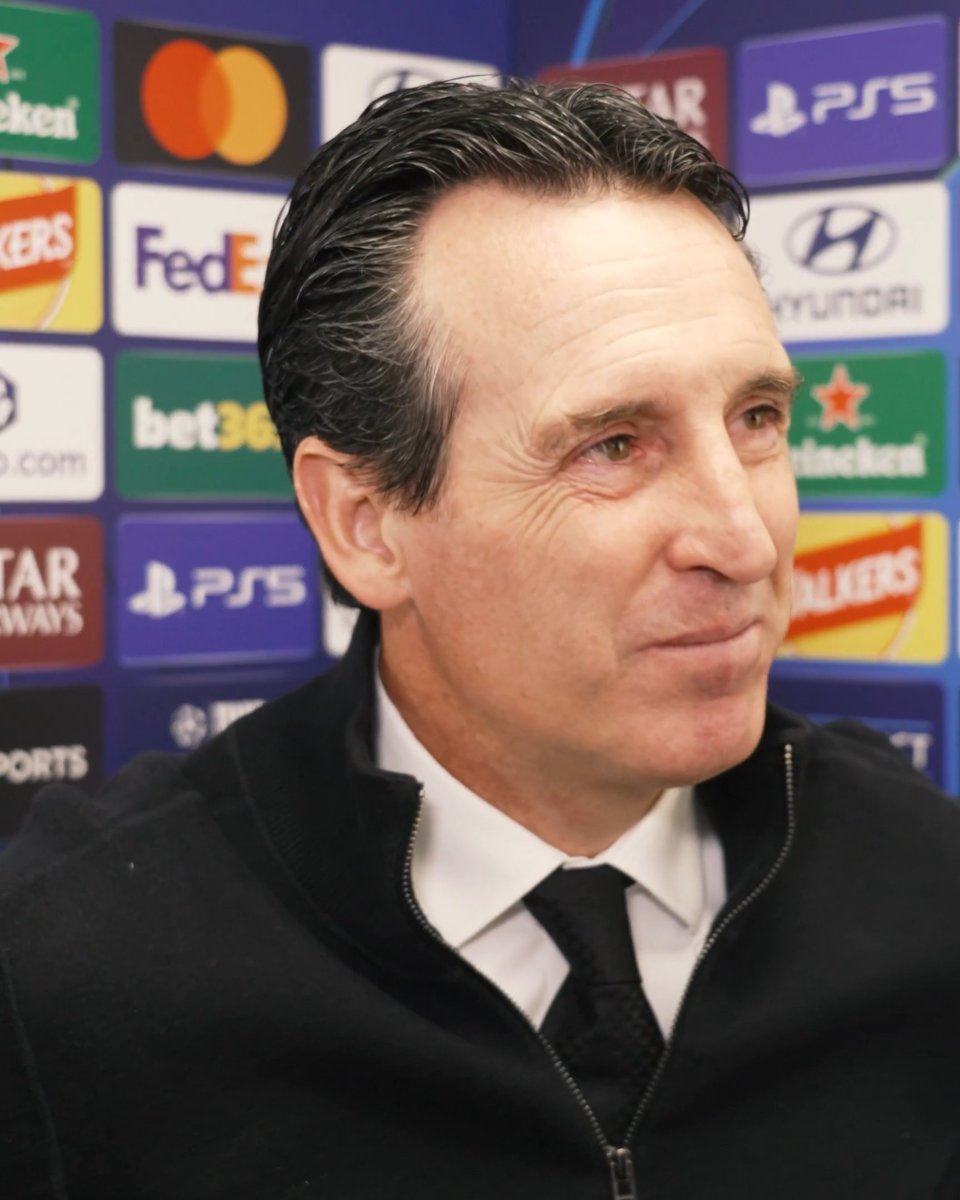 "Happy – but keep moving forward with the challenges we are going to face" ✊ Unai Emery reacts after making it three wins from three in the #UCL 🗣️