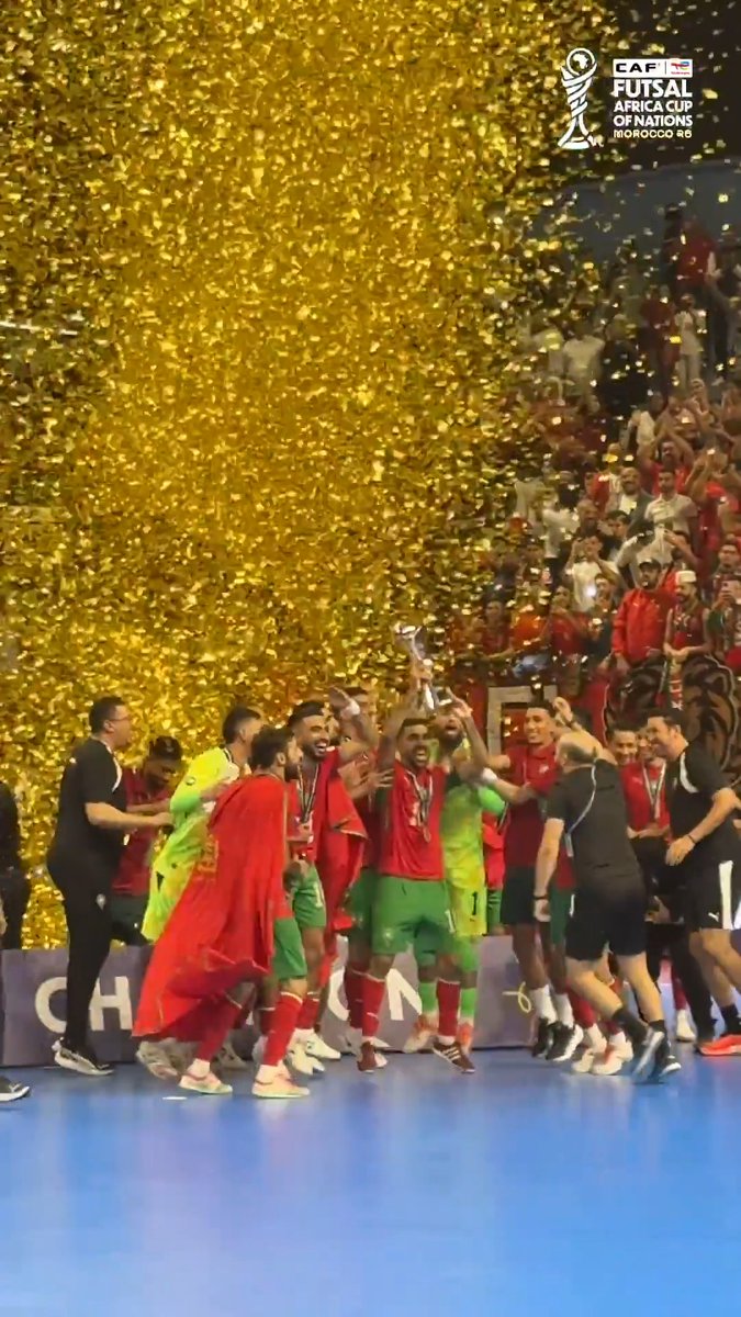 The moment that makes it all worth it. 🇲🇦🏆 #TotalEnergiesAFCONFutsal2026