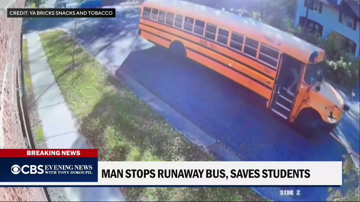 A Minnesota man is being hailed a hero after his quick-thinking saved nearly 20 children when their school bus driver suffered a medical emergency.
