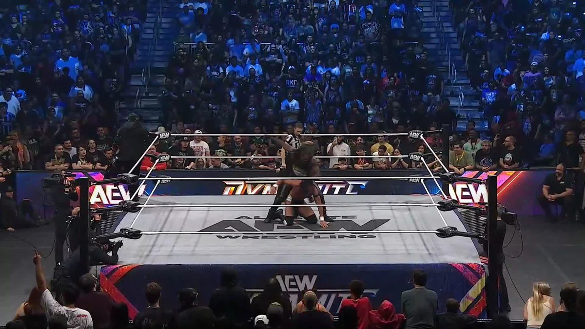 Swerve Strickland makes QUICK WORK of the competition! ⏱️ Watch #AEWDynamite LIVE on TBS &amp; HBO Max!