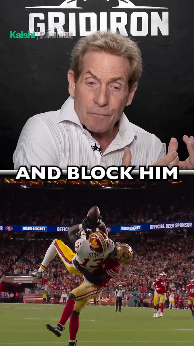 Skip Bayless says Treylon Burks’ catch should’ve been a TD 👀 Malik Mustapha broke up Jayden Daniels’ fourth-down pass to seal the 49ers’ 23-17 win.