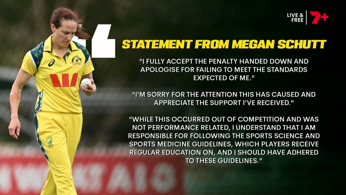 Megan Schutt has been suspended for two games for 'a failure to adhere to requirements under the sports science and sports medicine guidelines with regard to prescription medication.; Lisa & Copes break it down and talk about what it all means.