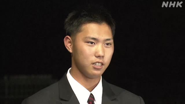 「万波選手のようになりたい」 岡山出身で九州国際大付属高校の #牟禮翔 選手が日本ハムから2位指名