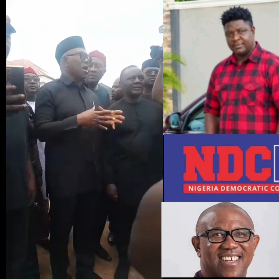 Moment NDC presidential candidate, Mr Peter Obi, arrived in Enugu State this morning for the burial of Christopher Nworie, who was k!ll£d during a thugs’ att@ck at the NDC governorship campaign flag-off in Enugu.