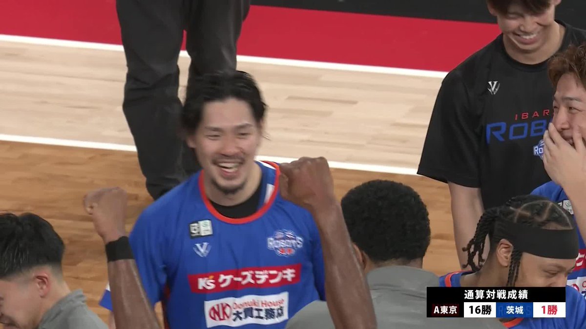 A東京の連勝を止めたのは茨城!!! 3点差の接戦を制し、アウェーで歓喜の勝利🙌 茨城ロボッツ #Bリーグ #りそなグループ
