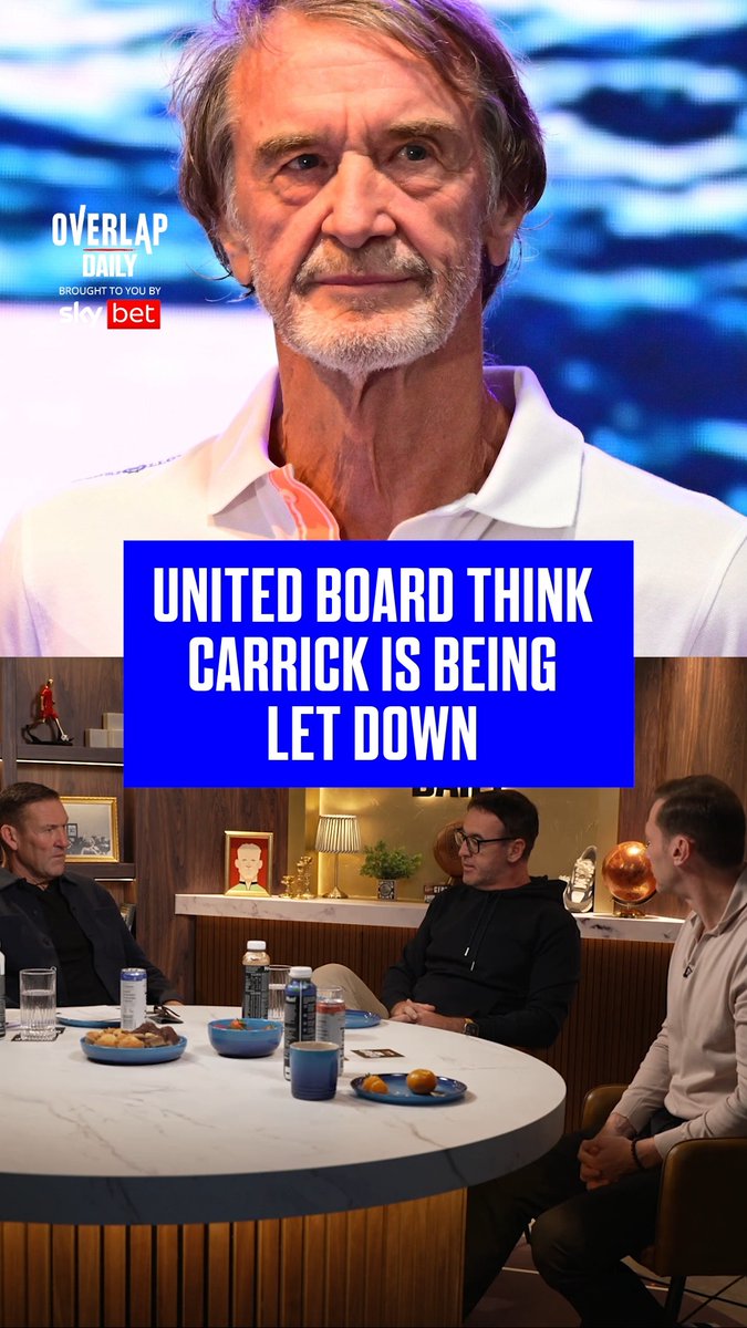 "There is definitely sympathy for the manager!" 😲 Mike Keegan reveals that Manchester United’s hierarchy believe Michael Carrick is being let down by the players. Watch the latest Overlap Daily episode at 4pm on YouTube or listen wherever you get your podcasts 🙌⚽️