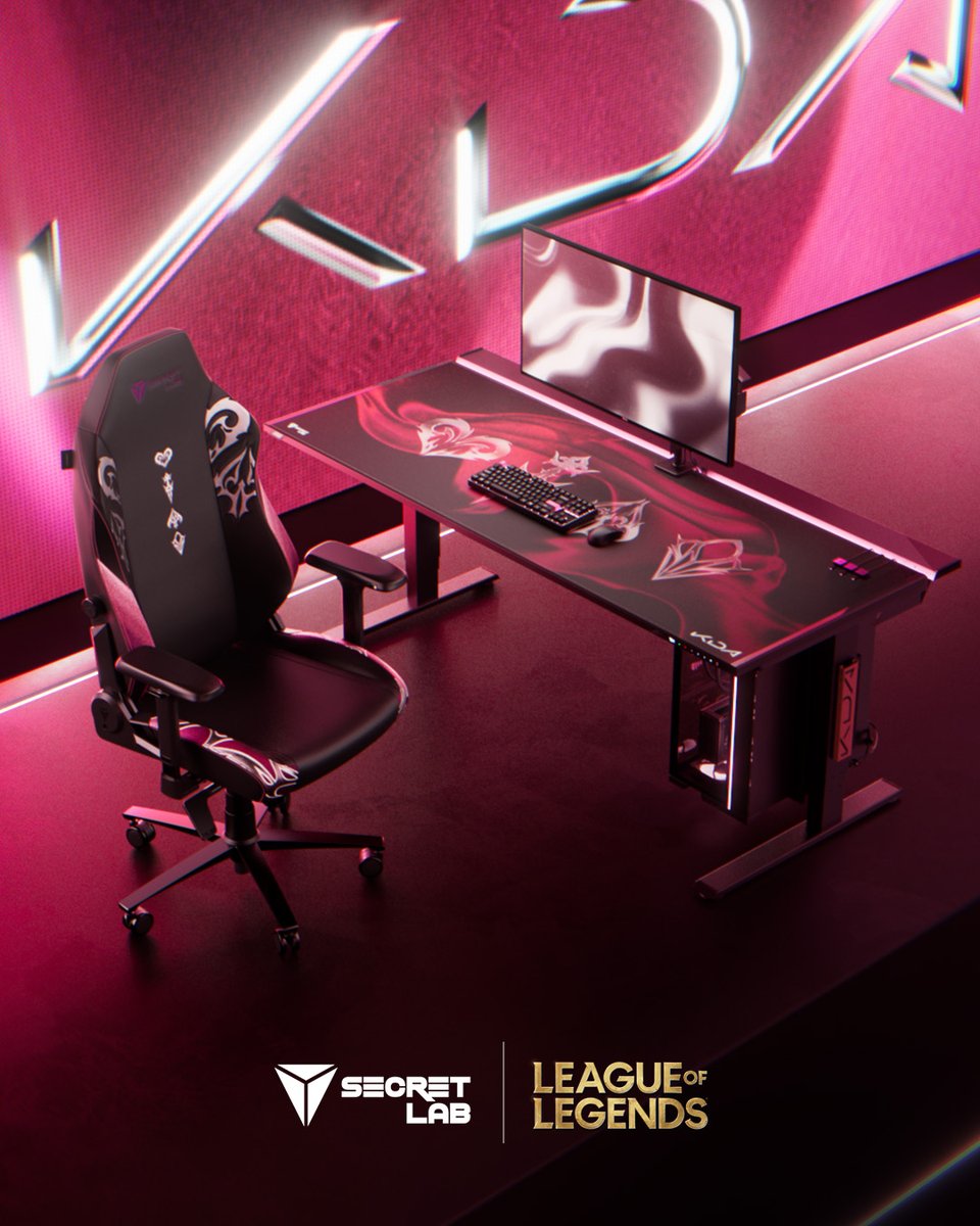 Fired up and ready for more. K/DA returns in full force with the new Secretlab K/DA FIRESTARTER Collection, taking over the TITAN Evo and MAGNUS Pro. #kda #leagueoflegends K/DA