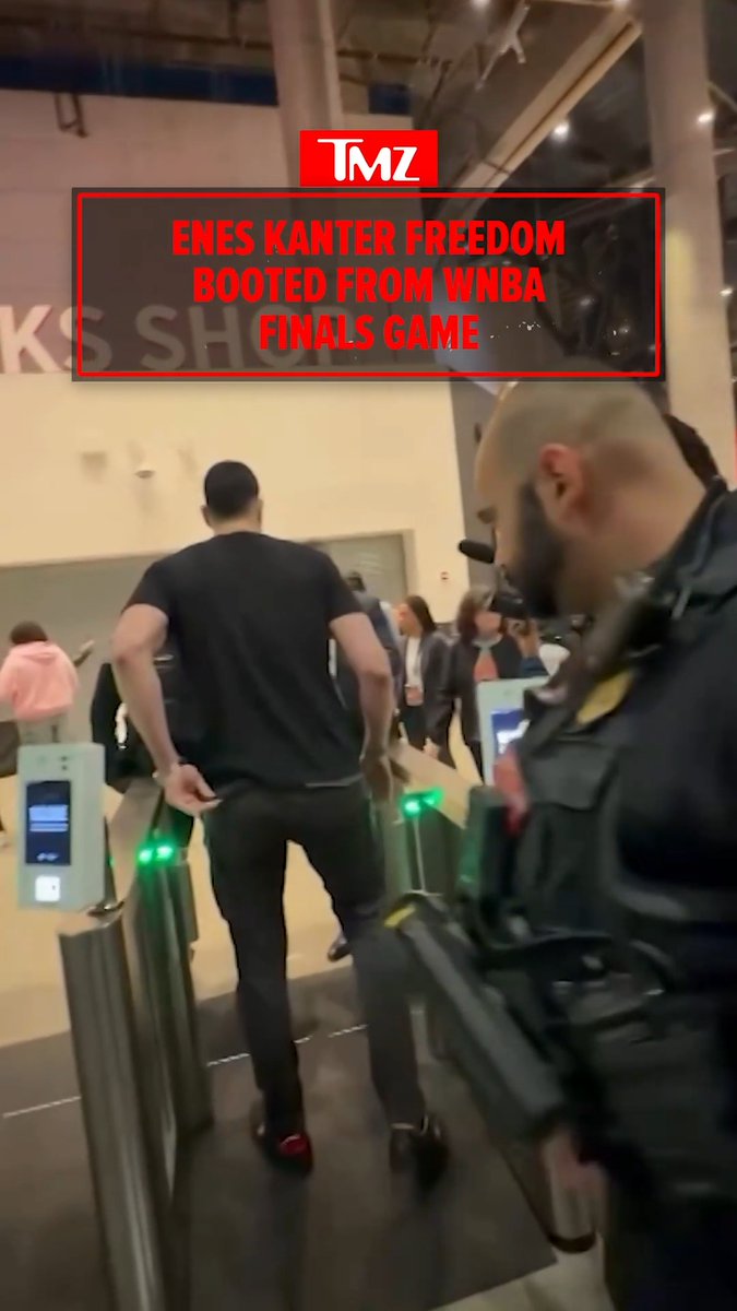 Enes Kanter Freedom kicked out of WNBA Finals game.