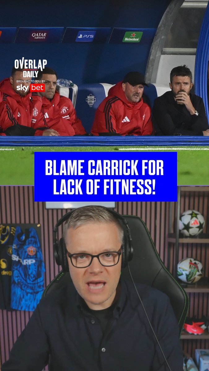 "Carrick needs to go!" 😤 Mark Goldbridge believes it's time for Michael Carrick to depart Manchester United. Watch the latest Overlap Daily episode now on YouTube or listen wherever you get your podcasts 🙌⚽️