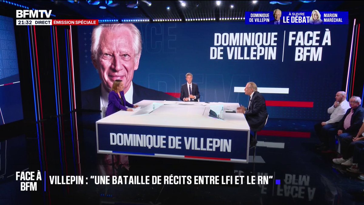 "L'ultragauche déteste La France insoumise", assure Dominique de Villepin, ancien Premier ministre #FaceàVillepin