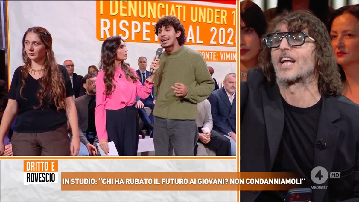 Un acceso confronto tra Ezou, studente 27enne, e Giuseppe Cruciani sugli scontri in piazza degli scorsi giorni. #drittoerovescio