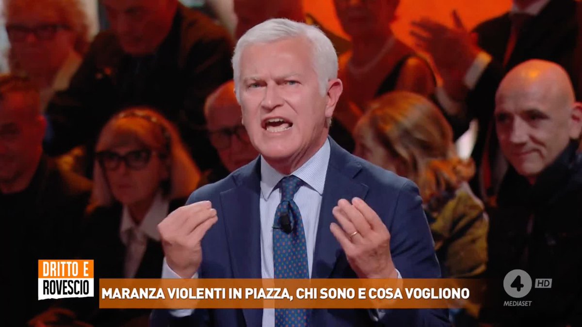 "Se a qualcuno non va bene quello che offre l'Italia, torni in un altro eldorado" Maurizio Belpietro a #drittoerovescio