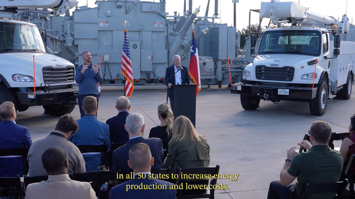 The Trump administration's goal is to lean in on all 50 states to increase energy production and lower costs. We are focused on allocating funds with an emphasis on common sense—making the electrical grid more resilient.
