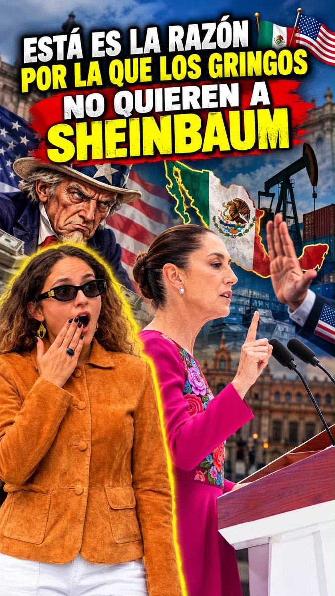 ESTÁ ES LA RAZÓN POR LA QUE LOS GRINGOS NO QUIEREN A SHEINBAUM 🇲🇽🇺🇸 #viral #EEUU #ClaudiaSheinbaum #Trump #EstadosUnidos #México #Gringos #RelacionMéxicoEU