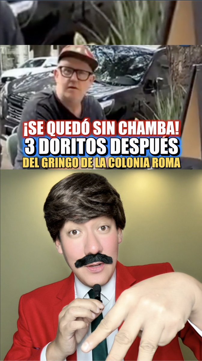 ¡SE QUEDÓ SIN CHAMBA! 🤣 ✨ ¡YA HAY ACTUALIZACIÓN DEL “EXPAT” QUE SE SENTÍA DUEÑO DE LA CALLE! ¡Por fin! Llegaron los 3 DORITOS DESPUÉS del gringo que calló a unas mexicanas en una cafetería de la colonia Roma en CDMX. ‼️ Aquí encontrarás la información ACTUALIZADA sobre la polémica de Dj Ezmo El Santo quien fue identificado por usuarios de redes sociales como el protagonista de este video viral que indignó a millones de mexicanos en todos el país. 🚨 ¿Quién es Dj Ezmo El Santo? ¿Cuáles son los 3 Doritos Después? ¿Se quedó sin chamba? Como siempre, en este video te traigo la información para ti VERIFICADA sobre esta polémica viral. 🫡 Sígueme y dime en los comentarios... ¿Tú qué opinas? Te leo 👀 #noticias #cdmx #romanorte #extranjero #polemica #3doritosdespues #gringo #ULTIMAHORA