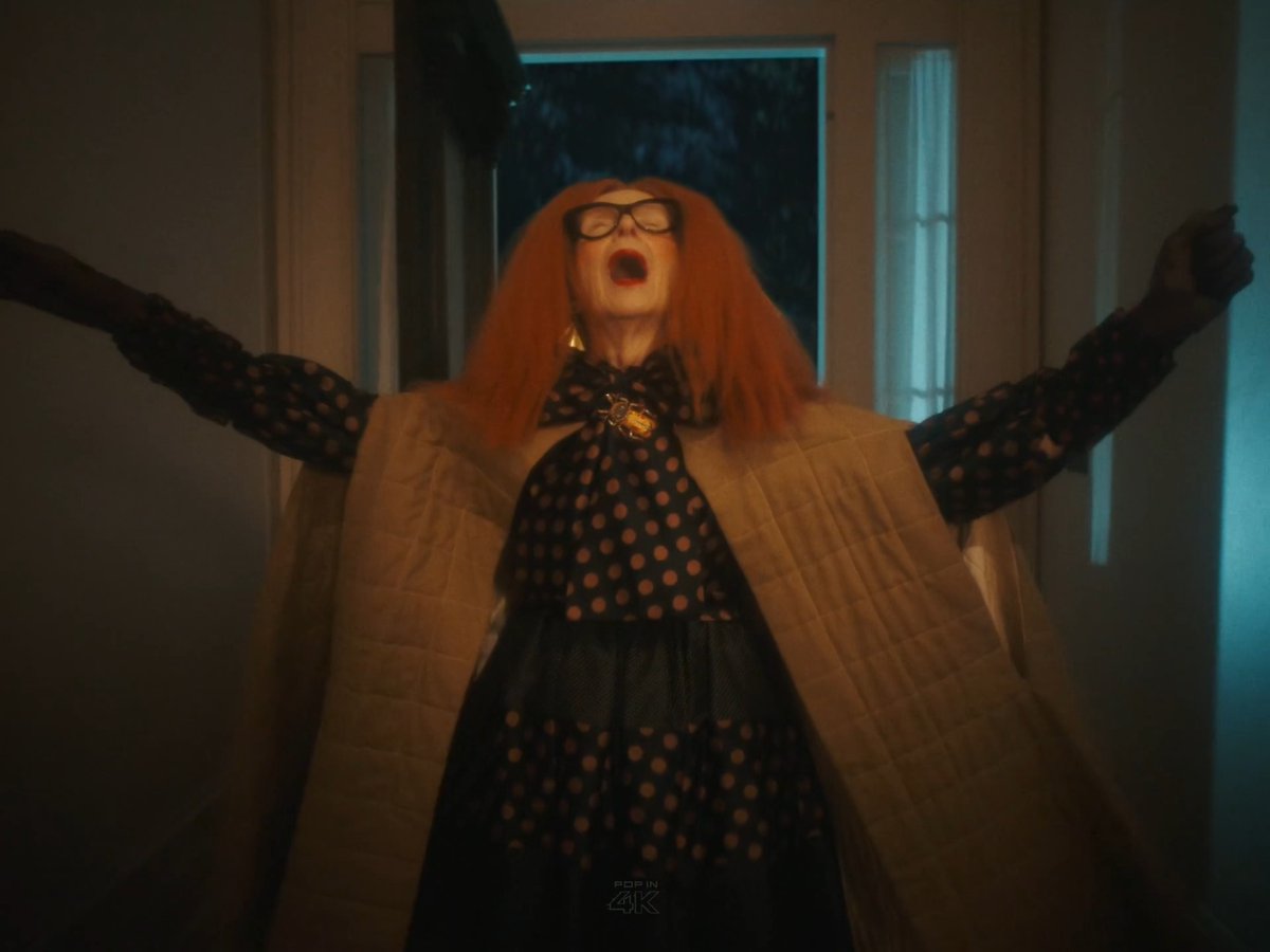 myrtle snow is back and ofc her first words are BALENCIAGA... oh that’s mother alright #ahs13