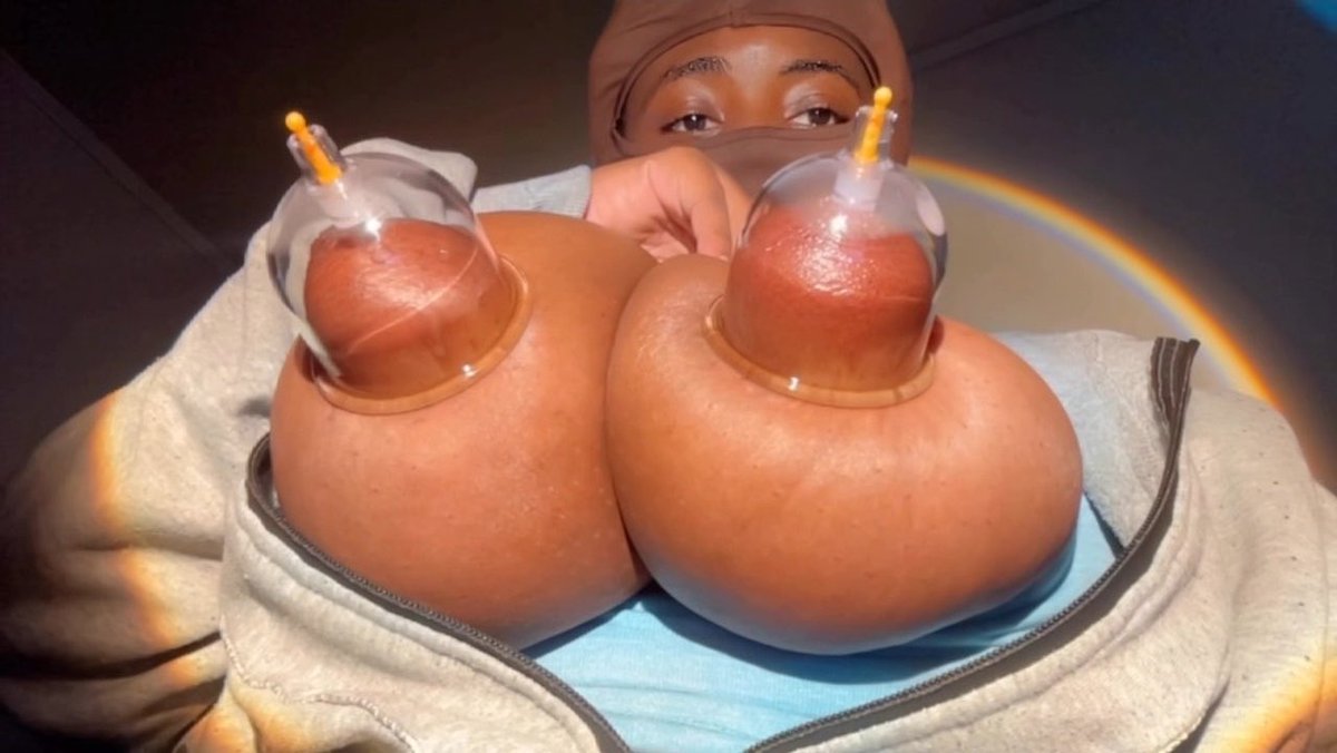 Was Told To Sleep With Them On😩…Once Mommy’s Awake She Will Be Bouncing Them For You!🍈💦🥵 #ebony #bignipples #areoladdict #bigtits #bbw #nsfwtwt #needy #mommymilkers #lactationkink