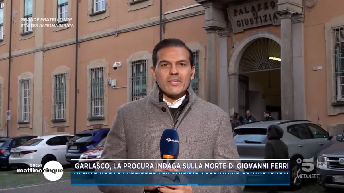 #Garlasco, la procura di Pavia indaga sulla morte di Giovanni Ferri: aperto un nuovo fascicolo per omicidio volontario contro ignoti #Mattino5 è in diretta su #Canale5 e in streaming su Mediaset Infinity