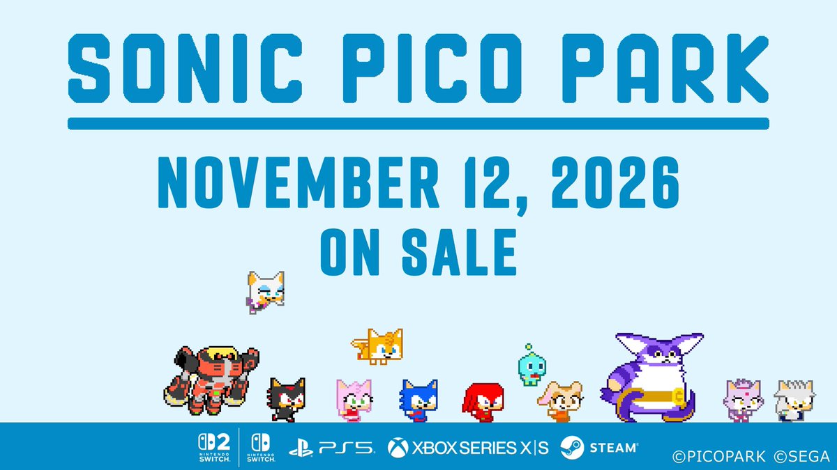 / SONIC PICO PARK New Characters Revealed \ New playable characters, Rouge and Omega will join the game! 👇Wishlist now! #SONICPICOPARK #PICOPARK #SONIC