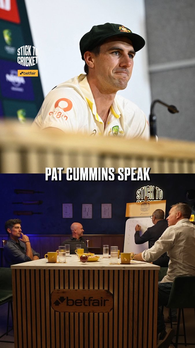 "That's made my day." 🥹 Pat Cummins praises our own Sir Alastair Cook. ❤️