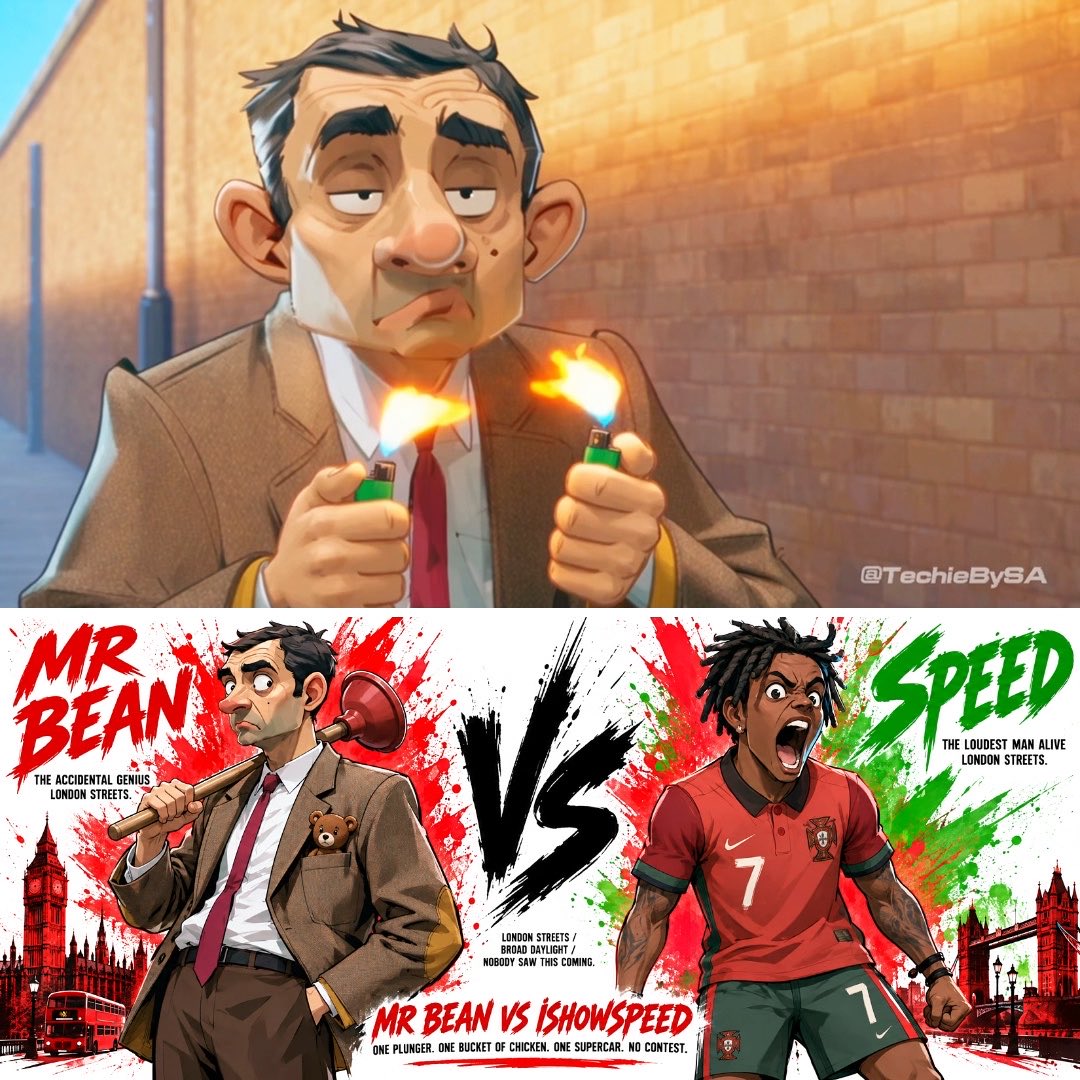 Mr. Bean Vs IShowSpeed🧸🇵🇹 Made with Seedance 2.5 & GPT Image 2.5 Prompts below👇🏻