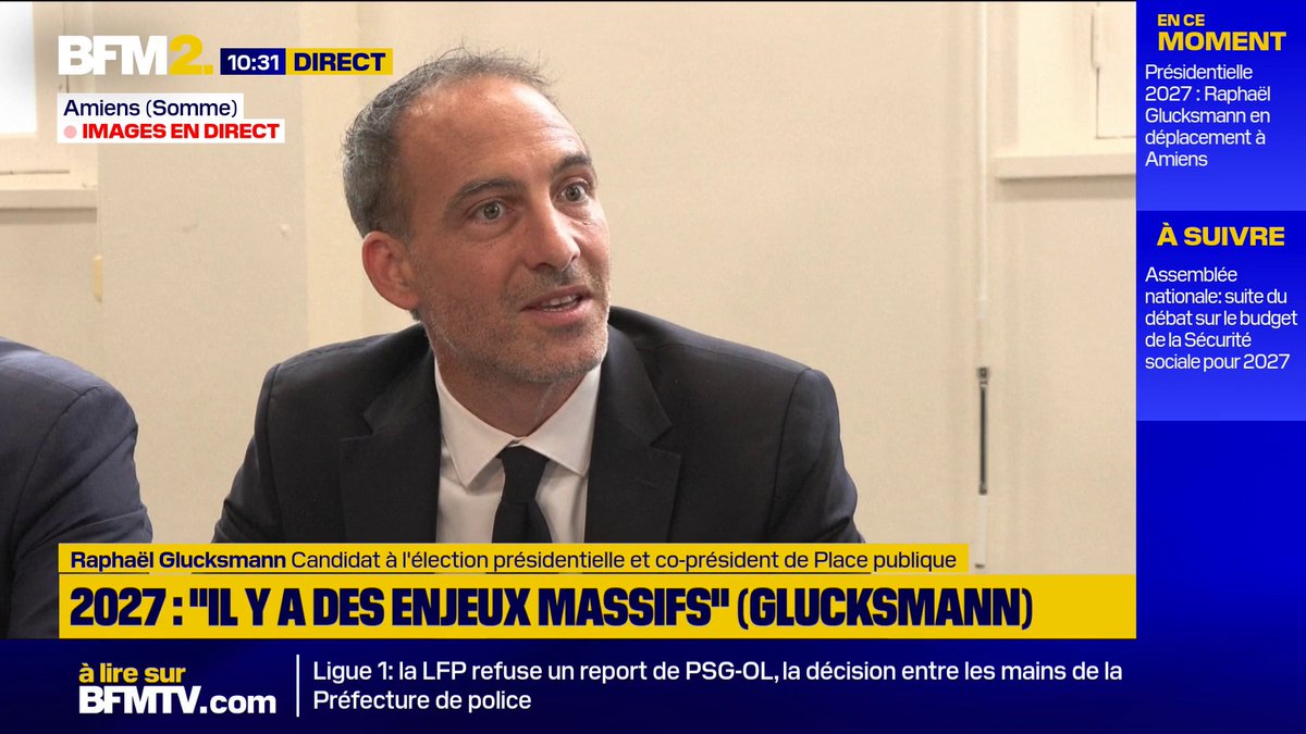 Manifestations/crise sociale: "Il y a des groupes qui pourrissent l'ambiance, qui génèrent une tension et il faut qu'ils arrêtent", estime Raphaël Glucksmann#BFM2