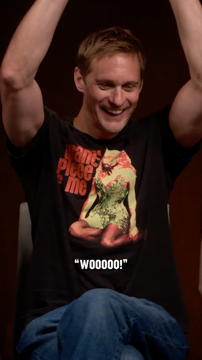 Alexander Skarsgård shares how he hilariously greets people as the #Wicker Husband. 😂