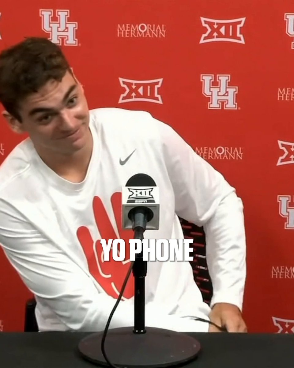 Houston QB Conner Weigman's ringtone 😭😭😭