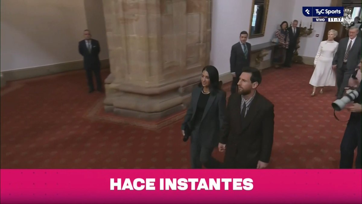 Lionel Messi, listo para recibir el Premio Princesa de Asturias en Oviedo.