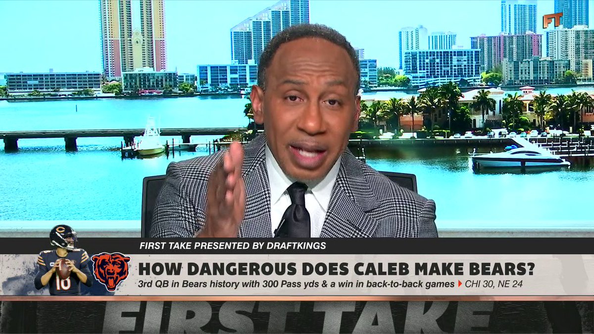“I think that [Caleb Williams] is going to lead Chicago to a Super Bowl championship within the next two years.” —Stephen A Smith on just how dangerous the Bears have become 😤