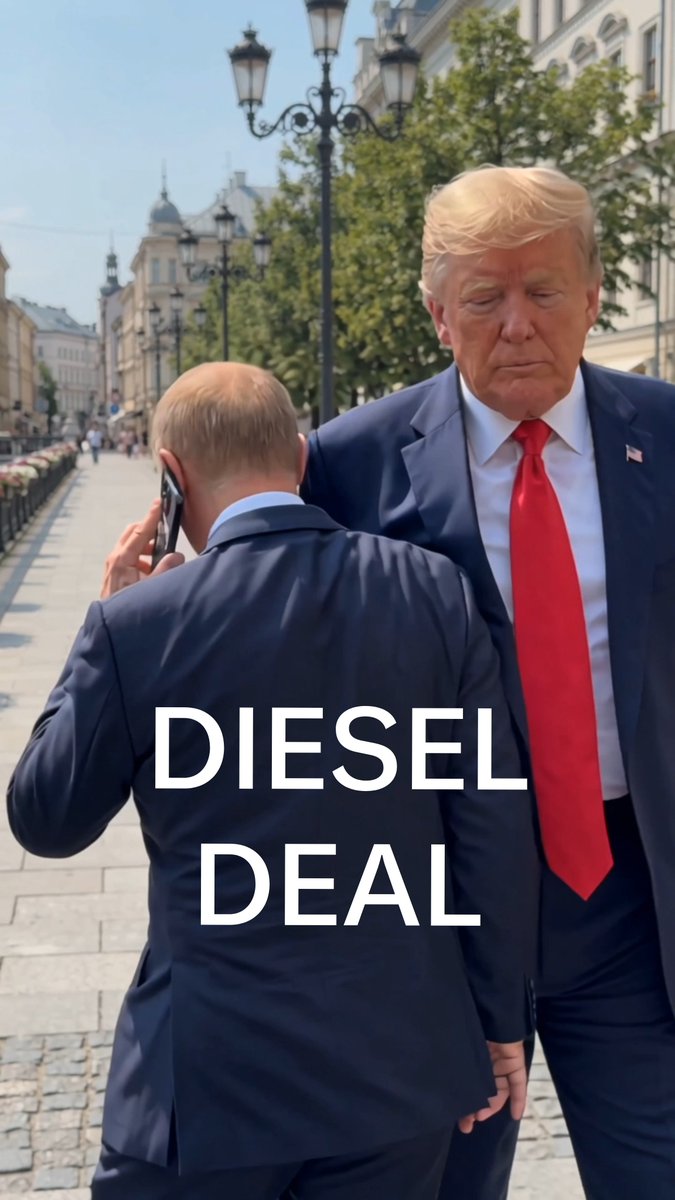 How the Trump - Putin diesel deal really started 😂⛽ Made with AI, just for fun. #Trump #Putin #DieselDeal #Usa #Funny
