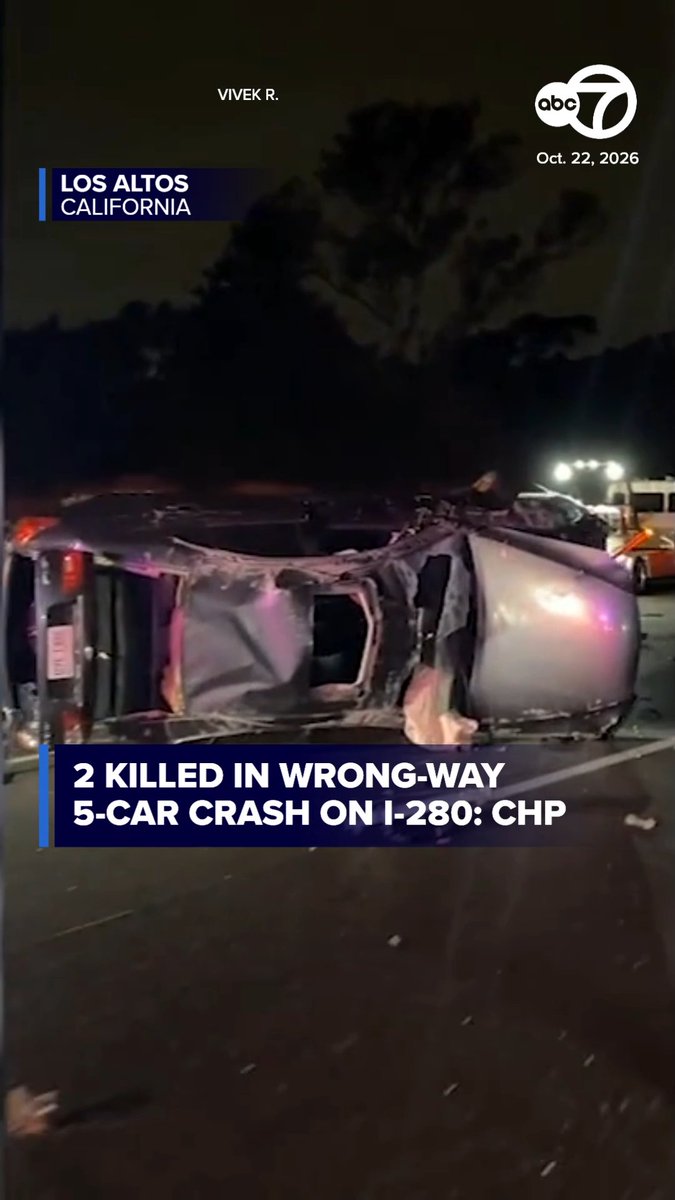 Two drivers were killed and a third person was hospitalized on I-280 Thursday evening after a northbound driver crossed into the southbound lanes and struck four other vehicles, according to the CHP. More here: