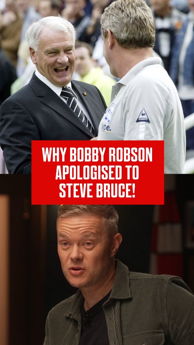 "I made a big mistake not picking Steve!" ❤️ Steve Bruce recalls the moment Sir Bobby Robson apologised to him in front of his Man United teammates!