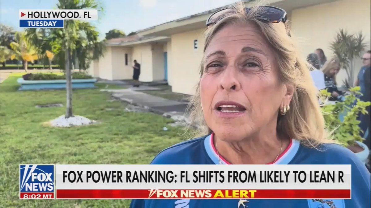 Florida voter: Everybody on my block is Republican and told me for the first time they are voting blue straight out.