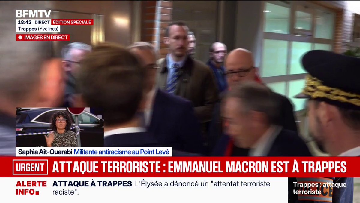 Tirs mortels à Trappes: Emmanuel Macron est sur place, l'Élysée dénonce un "attentat terroriste raciste"