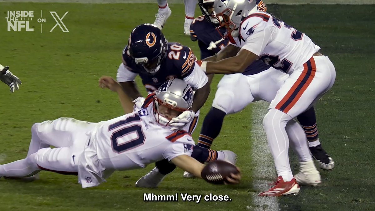 "Cuz hit us with the Space Jam!" The New England Patriots sideline got hyped for Drake Maye's full extension TD ⛹️
