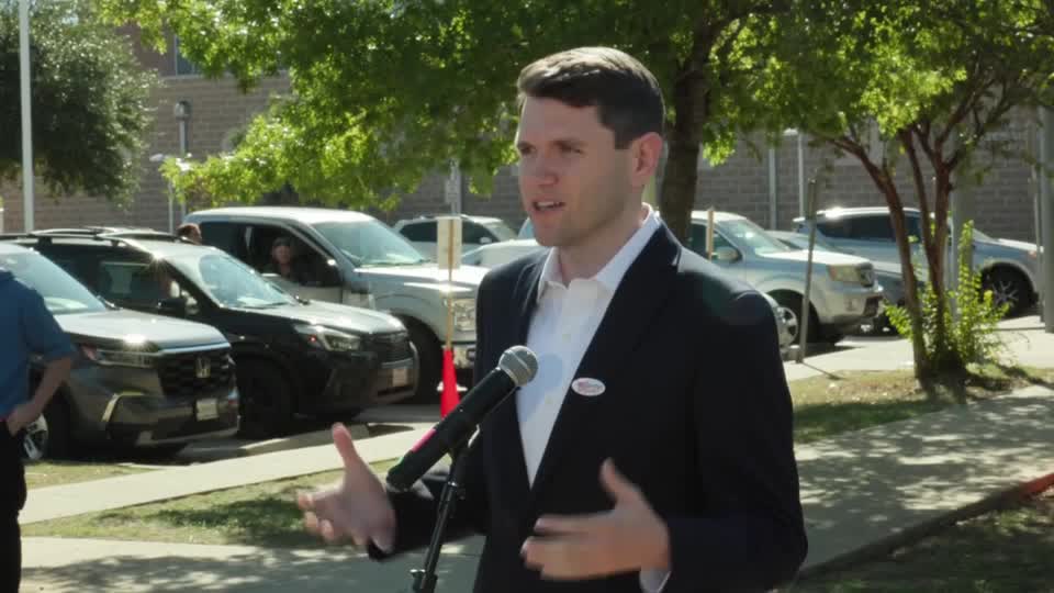 Texas Democratic Senate candidate James Talarico voted early in Austin ahead of the November midterm election, saying there was nothing compared to 'people power.' Full coverage: