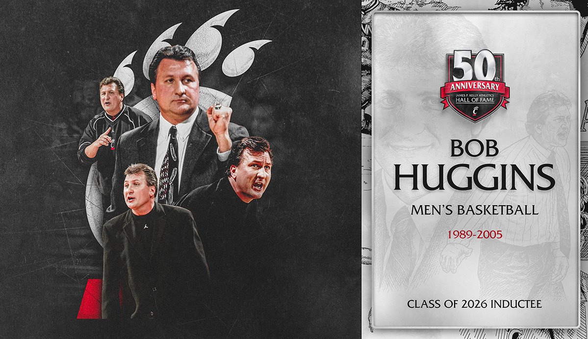 Congratulations and welcome to the UC Athletics Hall of Fame, Bob Huggins! #Bearcats | Cincinnati Men’s Hoops