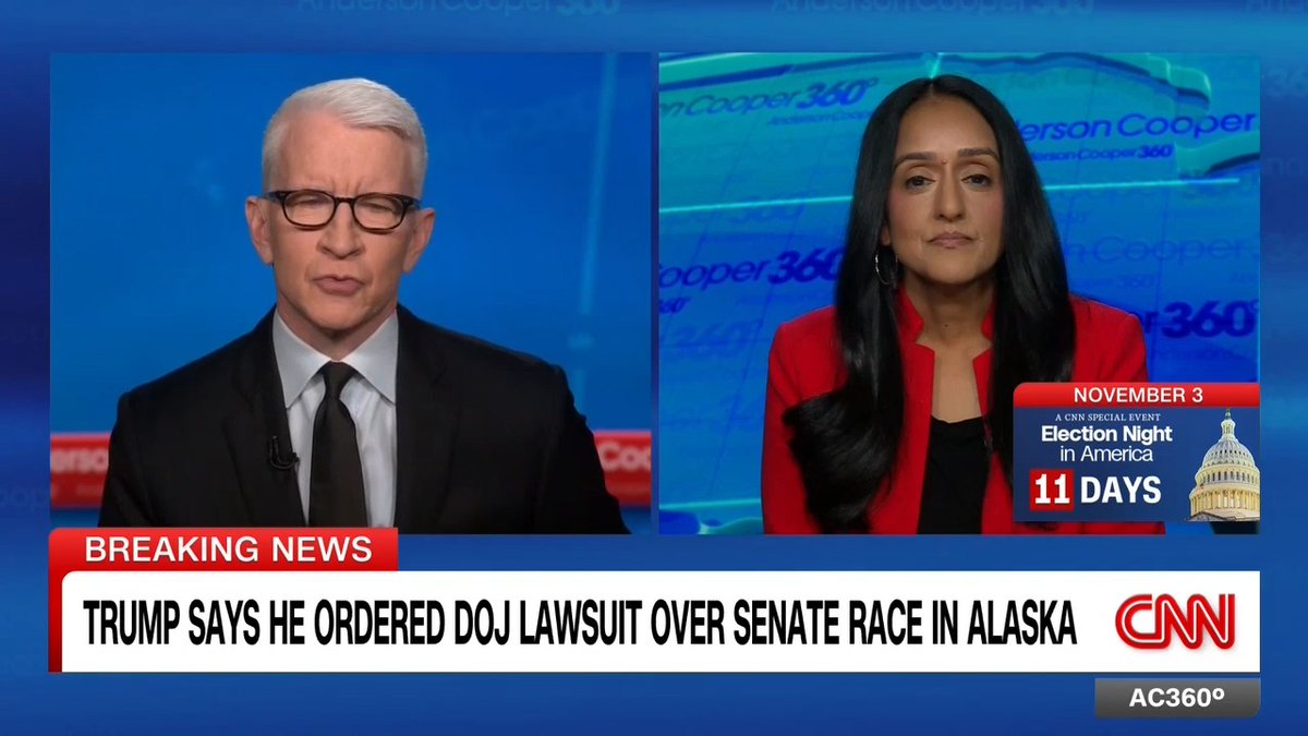 The Trump administration has preemptively filed a lawsuit to block certification of Alaska’s Senate election, but only if the GOP incumbent Sen. Dan S. Sullivan loses. "A first year law student wouldn't write this complaint," says former Associate Attorney General Vanita Gupta.