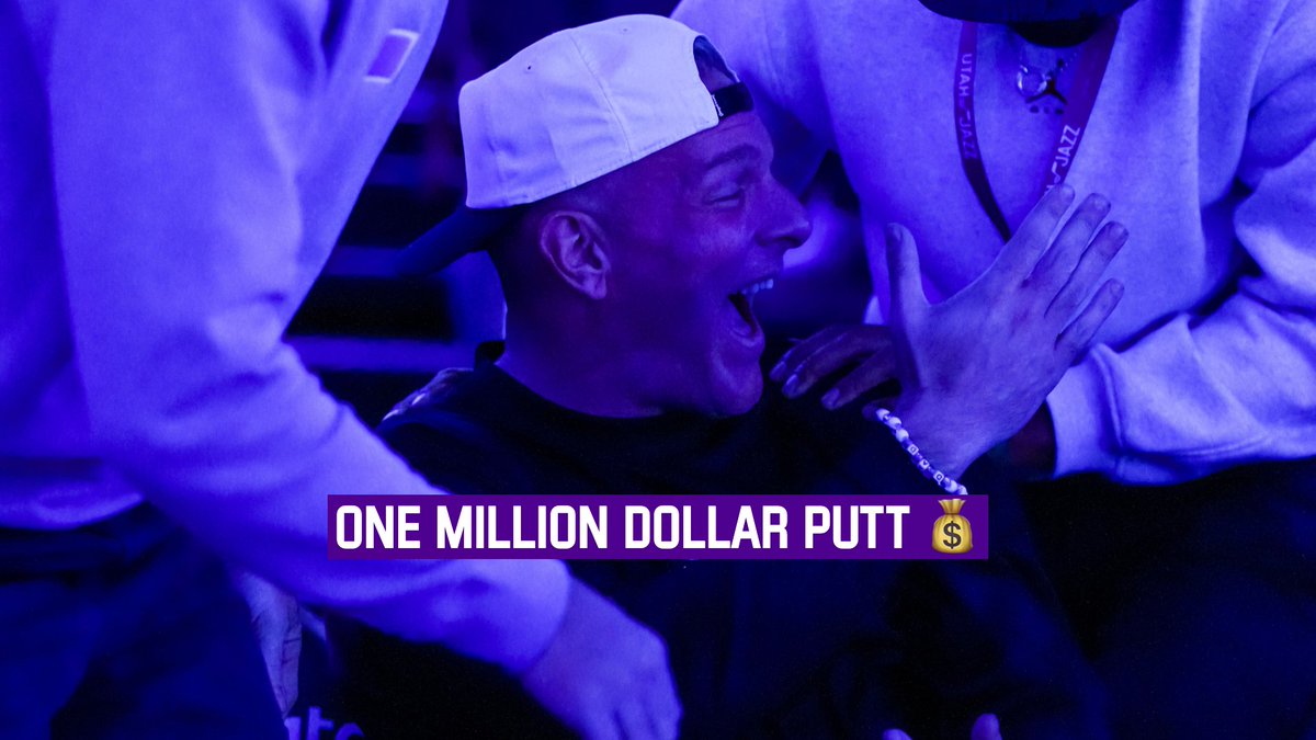 we like to pay it forward in Utah 🏔️ now it's Pat McAfee's turn 😂 ONE MILLION DOLLARS FROM PAT putt courtesy from Tony Finau Golf for the Tony Finau Foundation #TakeNote